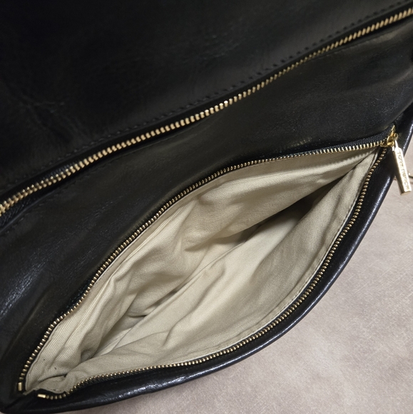 Tory Burch Reva Bombe black leather clutch/shouder bag - Picture 13 of 13